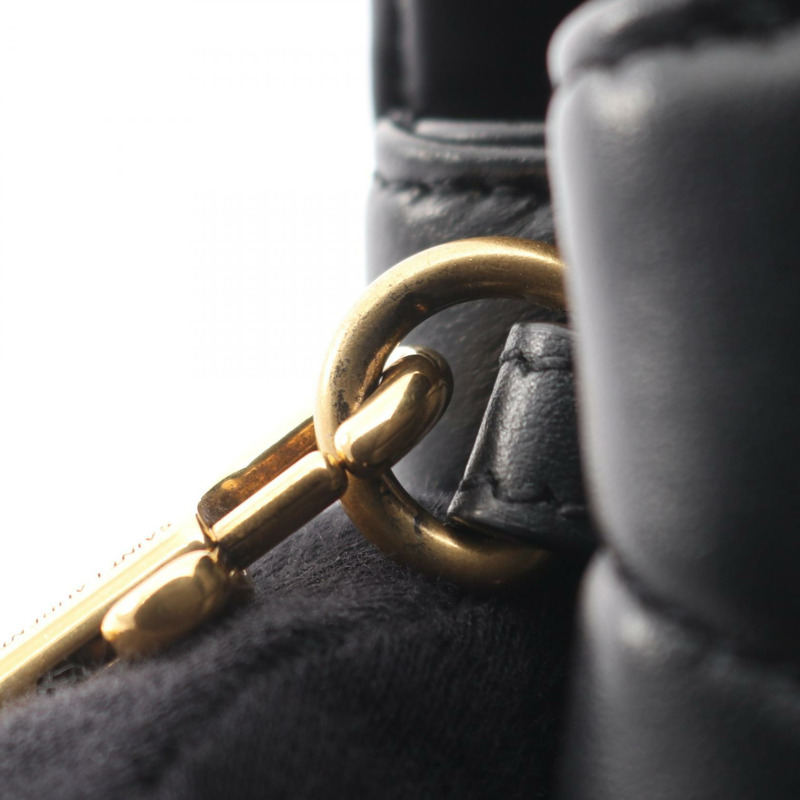 SAINT LAURENT PARIS LOULOU TOY 單肩斜背包 678401 黑色皮革 二手-7