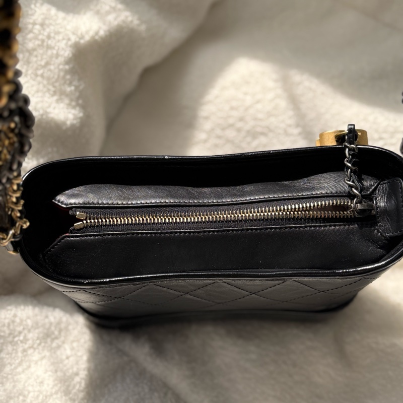 全新Chanel 黑色小號流浪包 ✨最新晶片款-5