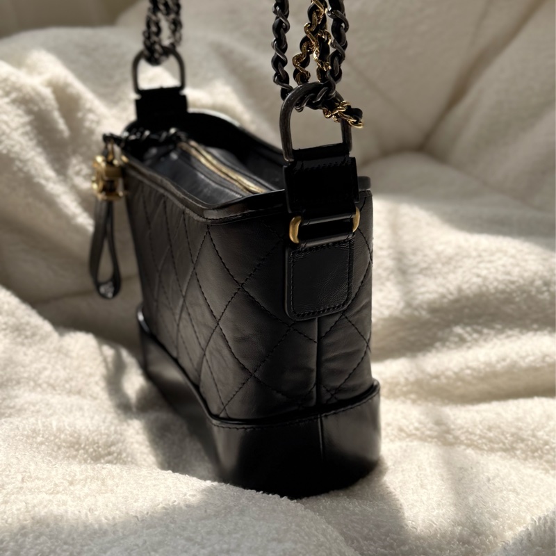 全新Chanel 黑色小號流浪包 ✨最新晶片款-6