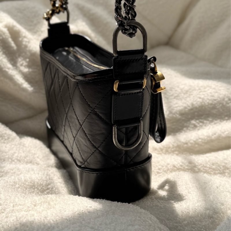 全新Chanel 黑色小號流浪包 ✨最新晶片款-7