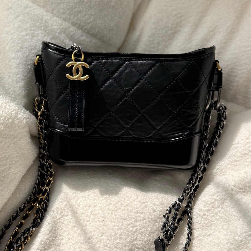 全新Chanel 黑色小號流浪包 ✨最新晶片款-8