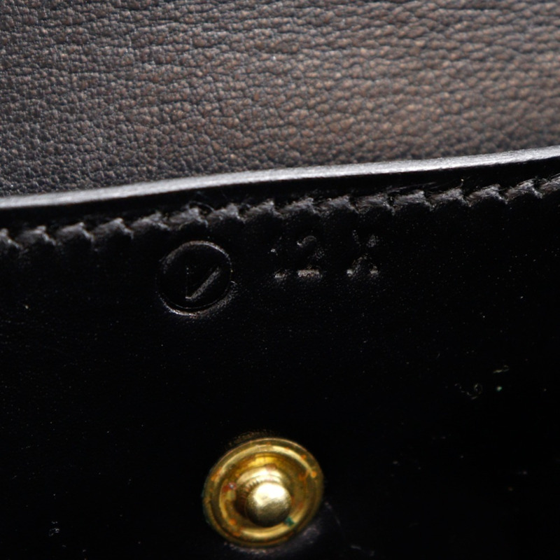 愛馬仕 Hermès Fako 手拿包，Box 小牛皮，1992 年，黑色，A5，翻蓋，女士-9