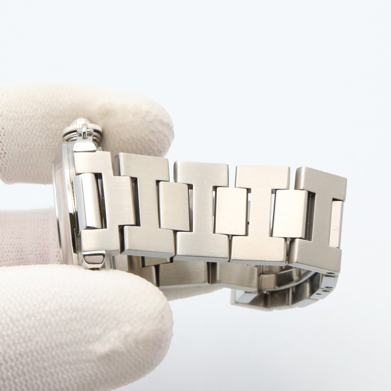 黒色錶盤 不鏽鋼 Pasha C 腕錶【Cartier 卡地亞】 W31053M7-7