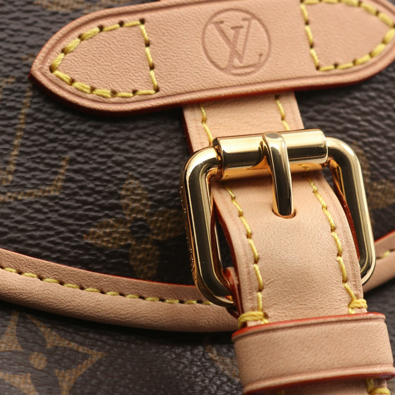 路易威登 Saumur BB 單肩斜背包 M46740 Monogram 棕色皮革-7