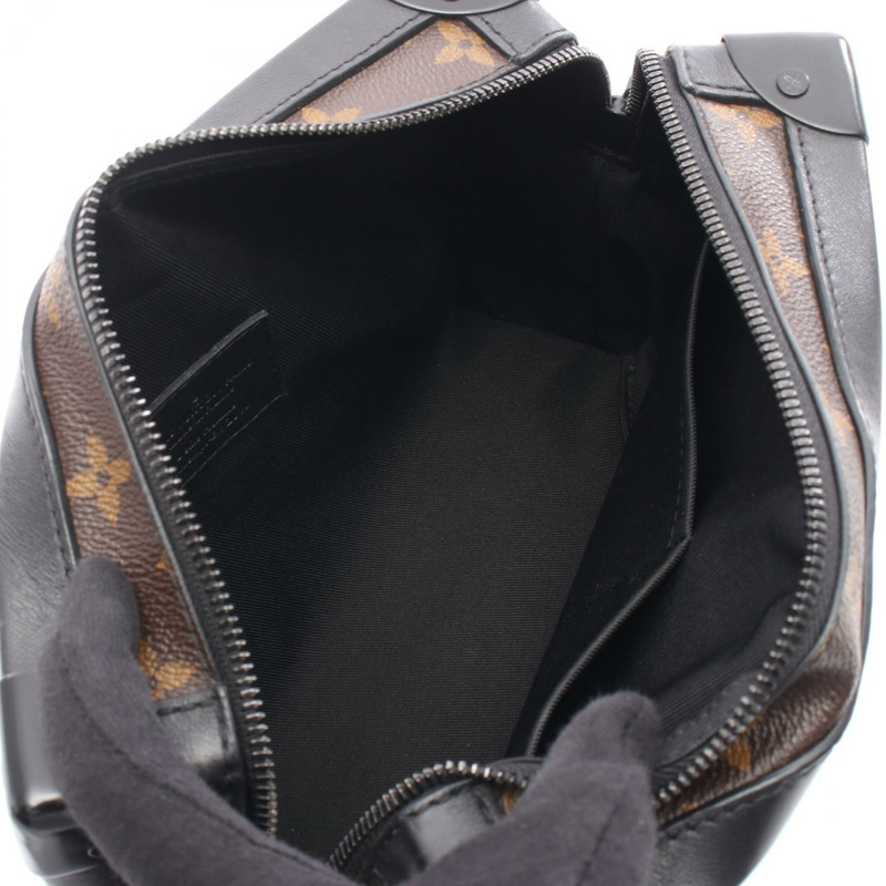 路易威登 Soft Trunk 單肩包 M44427 Monogram 帆布皮革 棕色 黑色-2