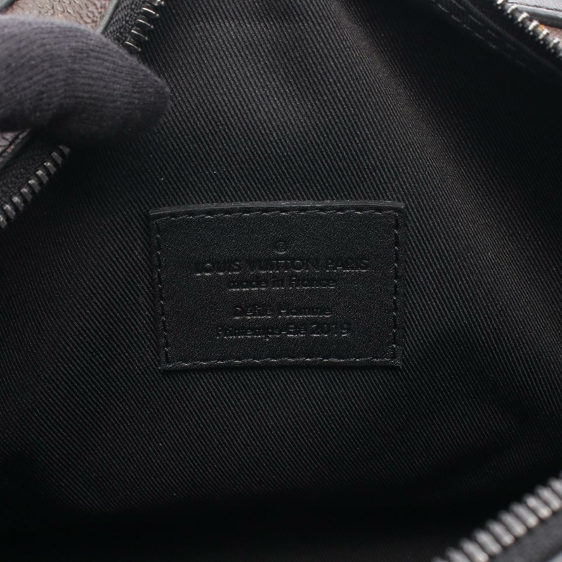 路易威登 Soft Trunk 單肩包 M44427 Monogram 帆布皮革 棕色 黑色-3