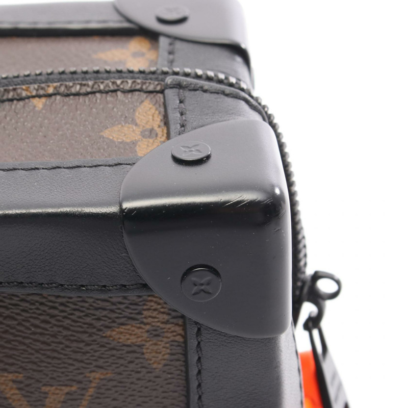 路易威登 Soft Trunk 單肩包 M44427 Monogram 帆布皮革 棕色 黑色-6