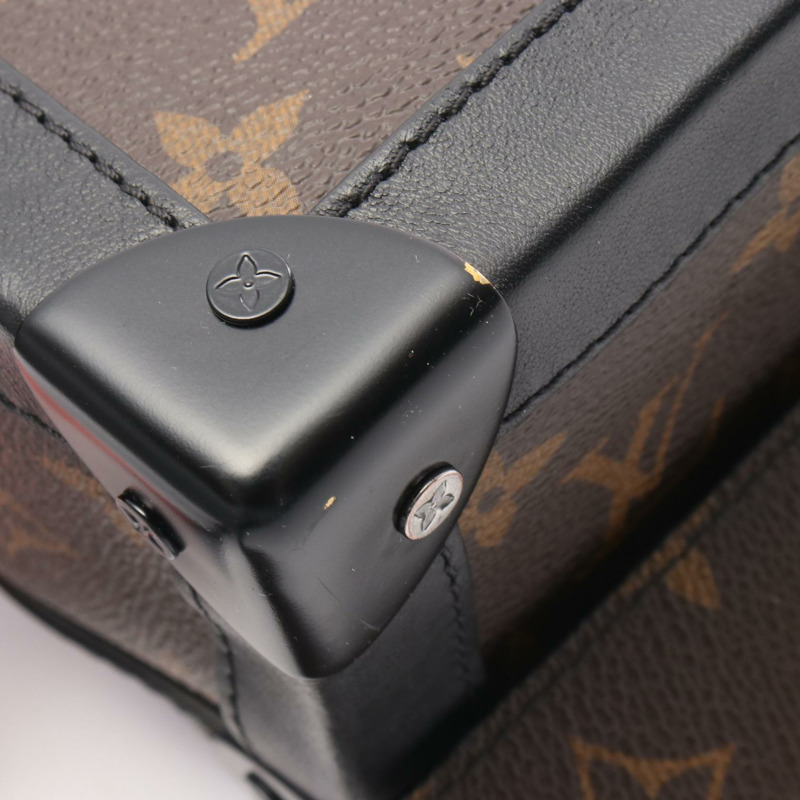 路易威登 Soft Trunk 單肩包 M44427 Monogram 帆布皮革 棕色 黑色-7