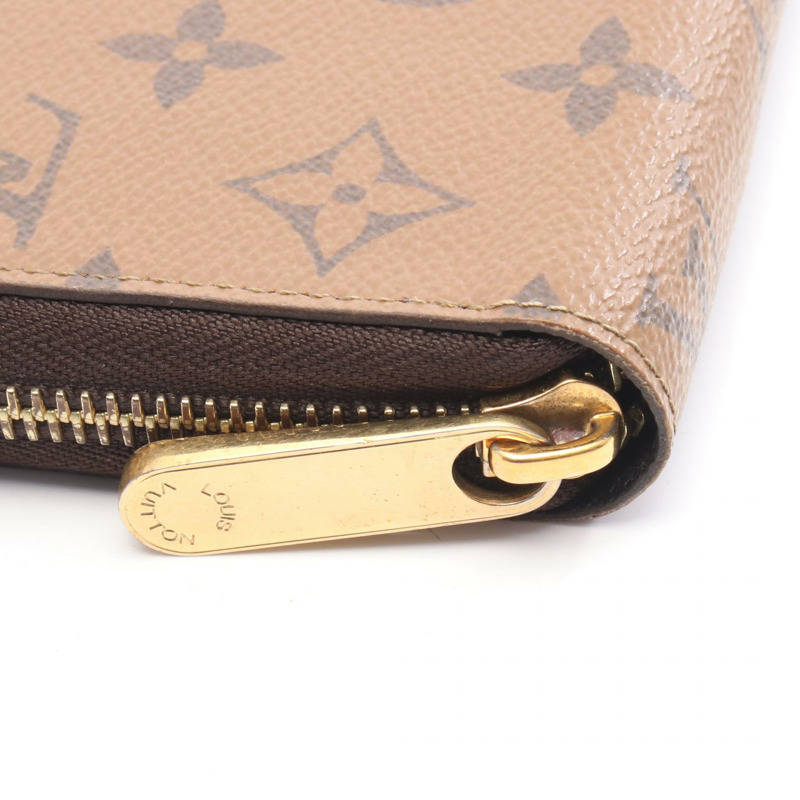 路易威登 Zippy Around 長版皮夾 M82444 Monogram Reverse 帆布 二手女士-5