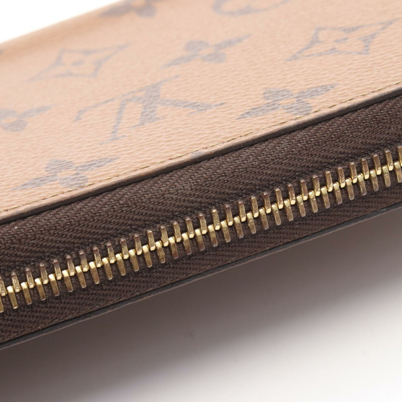 路易威登 Zippy Around 長版皮夾 M82444 Monogram Reverse 帆布 二手女士-6