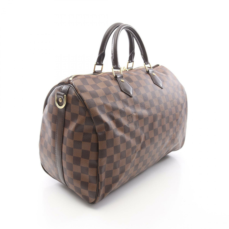 路易威登 Speedy Bandouliere 35 斜背包手提包 N41366 Damier Ebene 二手-1