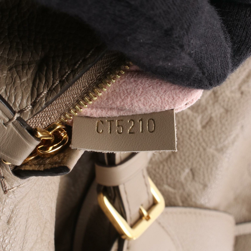 路易威登 Montsouris 小號雙肩包 M45410 Monogram empreinte 米色 二手女式-4