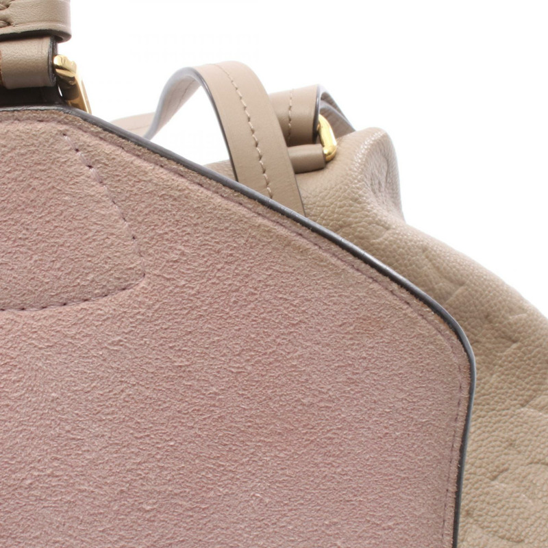 路易威登 Montsouris 小號雙肩包 M45410 Monogram empreinte 米色 二手女式-7