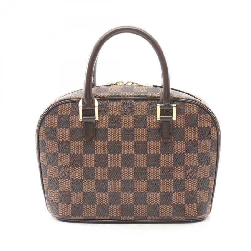 路易威登 Sarria 迷你手袋 N51286 Damier Ebene 帆布皮革二手女式-0