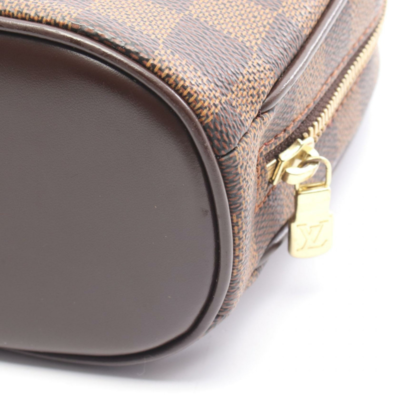 路易威登 Sarria 迷你手袋 N51286 Damier 帆布皮革 Ebene 二手女式-6