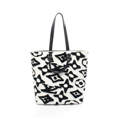 路易威登 Urs Fischer Cabas 手提包 M45567 簇絨 Monogram 帆布皮革