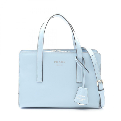 PRADA 1995 復刻版 SPAZZOLATO 斜背包 1BA357 皮革 藍色 二手