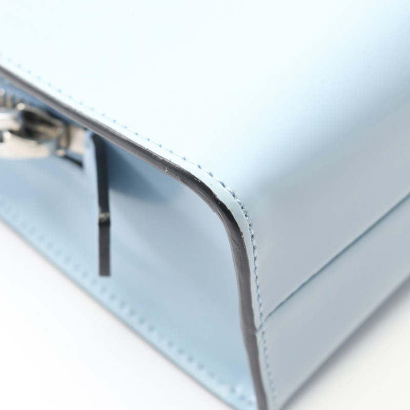 PRADA 1995 復刻版 SPAZZOLATO 斜背包 1BA357 皮革 藍色 二手-5