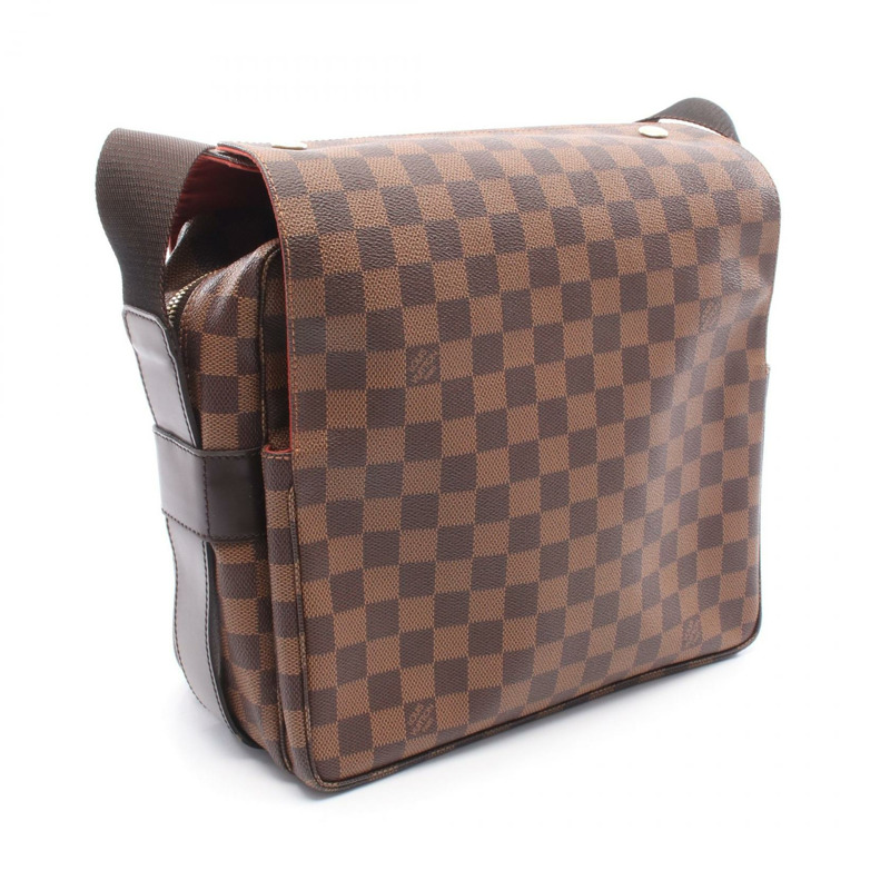 路易威登 Naviglio 單肩包 N45255 Damier 帆布棕色 Ebene 二手男女通用-1