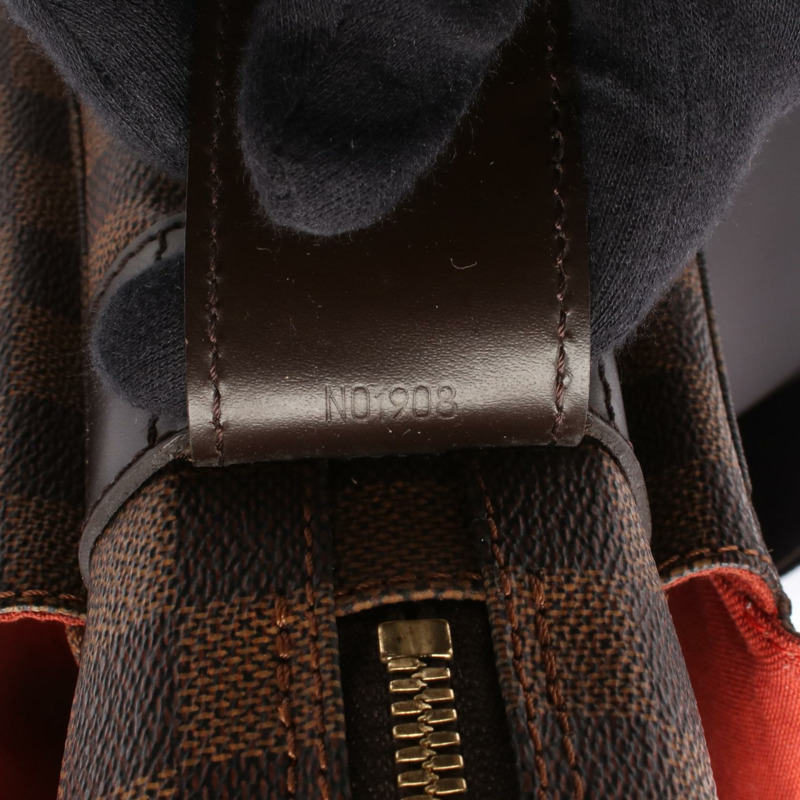 路易威登 Naviglio 單肩包 N45255 Damier 帆布棕色 Ebene 二手男女通用-4