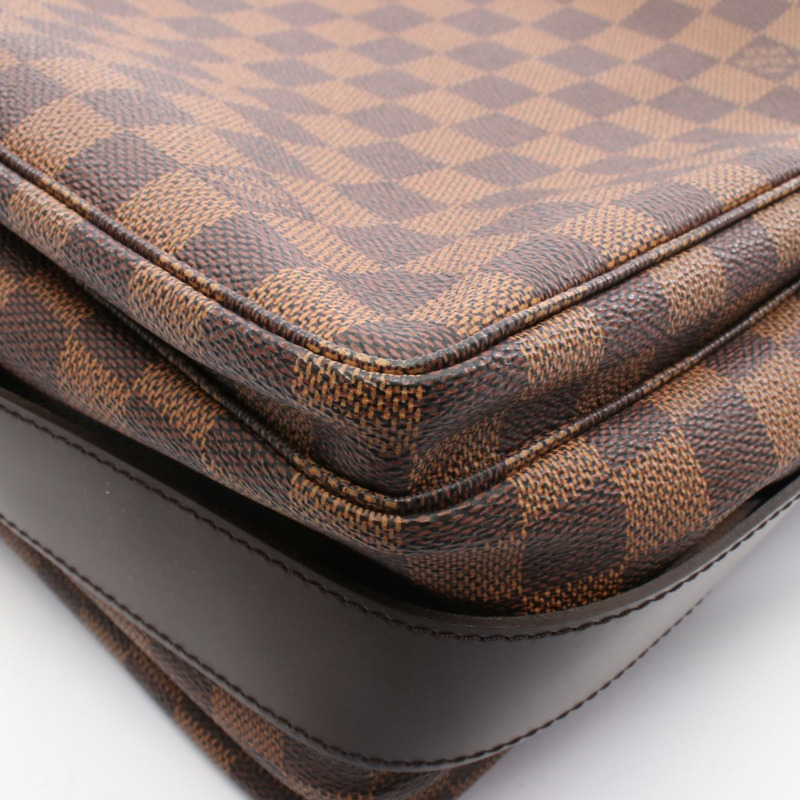 路易威登 Naviglio 單肩包 N45255 Damier 帆布棕色 Ebene 二手男女通用-6