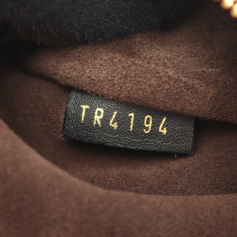 路易威登 (LOUIS VUITTON) 女士手提包 W PM 手提包 Monogram 皮革 棕色 紅色 黑色 二手 LV-4