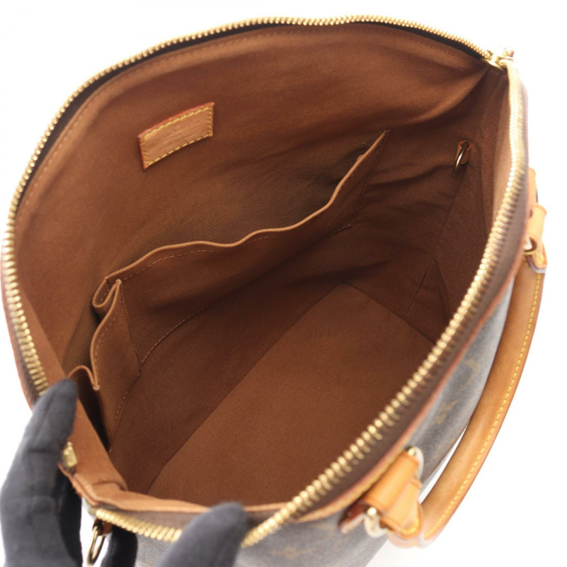 路易威登 Lockit 垂直手提包 M40103 Monogram 帆布皮革棕色二手-2