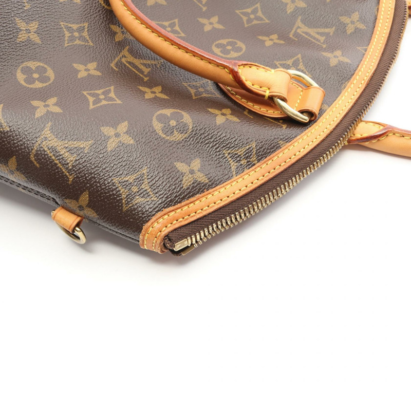 路易威登 Lockit 垂直手提包 M40103 Monogram 帆布皮革棕色二手-8