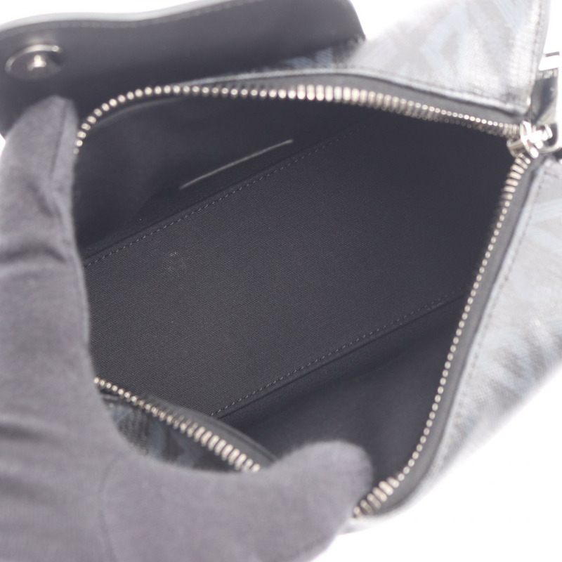 Dior Rango 22 CD 鑽石肩背包 1ADPO249CDP 帆布皮革 黑色 海軍藍 二手-2