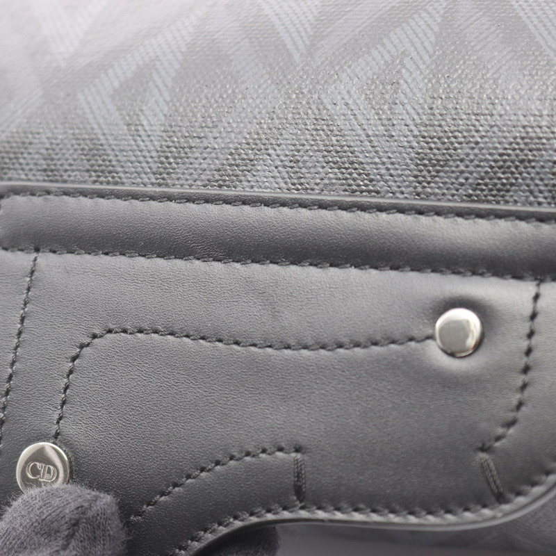 Dior Rango 22 CD 鑽石肩背包 1ADPO249CDP 帆布皮革 黑色 海軍藍 二手-7