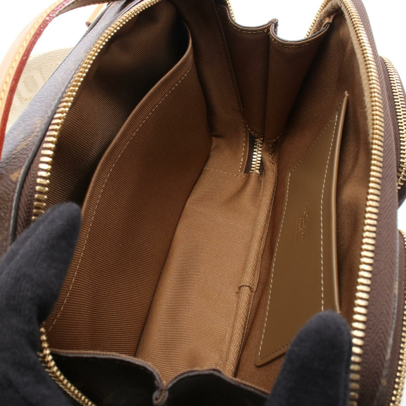 路易威登 Utility 斜背包 M80446 Monogram 帆布皮革 棕色-2