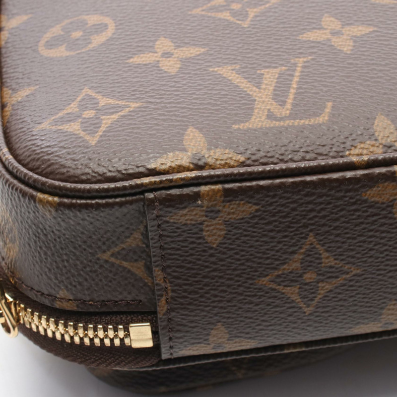 路易威登 Utility 斜背包 M80446 Monogram 帆布皮革 棕色-4