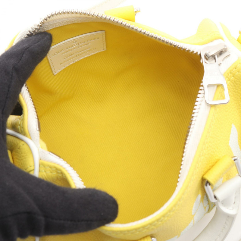 路易威登 Keepall XS Everyday LV 斜背包 M80842 黃色皮革-2