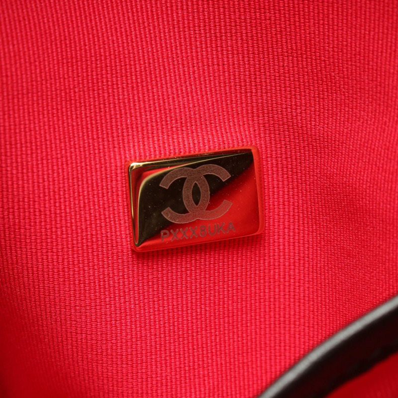 香奈兒 COCO 標誌鏈條單背包，黑色皮革，金色五金，二手，女士 CC-4