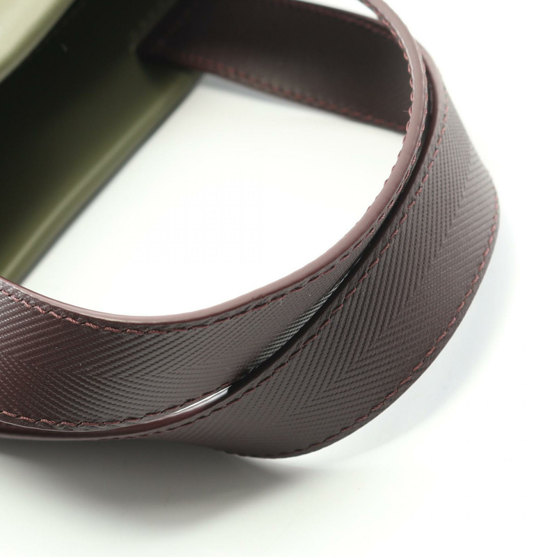 路易威登 Shopper Tote MM 單肩包 M26082 皮革 卡其色 二手 男士-6