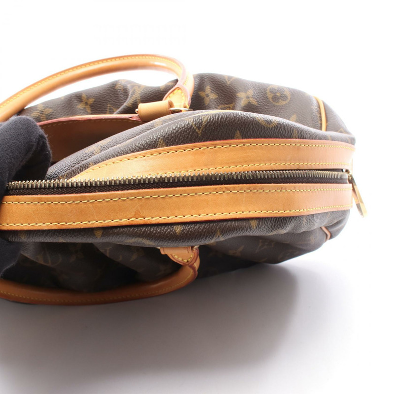 路易威登 Milzi 手提包 M40058 Monogram 帆布皮革棕色二手女士 LV-8