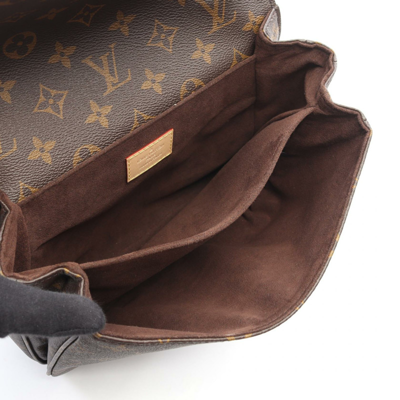 路易威登 Pochette Metis MM 單肩手提包 M44875 Monogram 棕色 二手 LV-2
