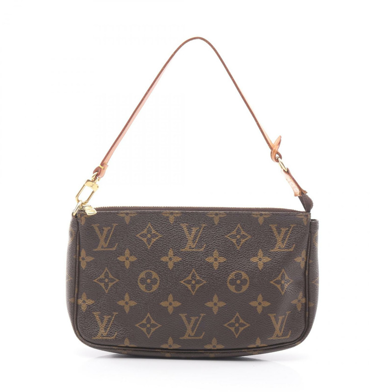 路易威登 Pochette Accessoires 手提包 M51980 Monogram 帆布棕色二手 LV-0