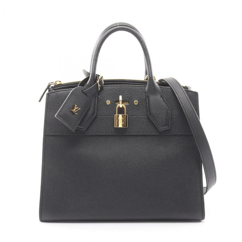 路易威登 City Steamer PM 斜背單肩包 M53028 黑色皮革 LV