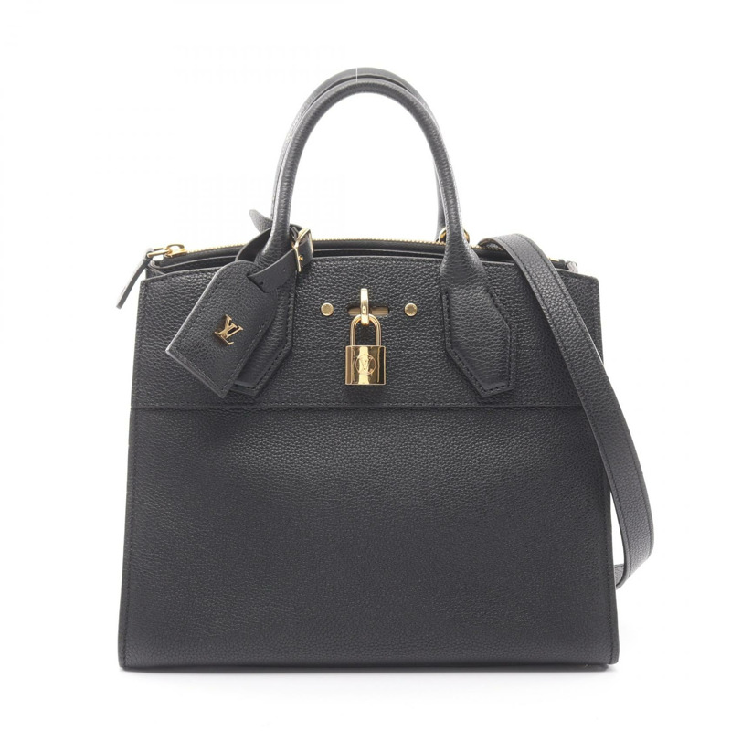 路易威登 City Steamer PM 斜背單肩包 M53028 黑色皮革 LV-0