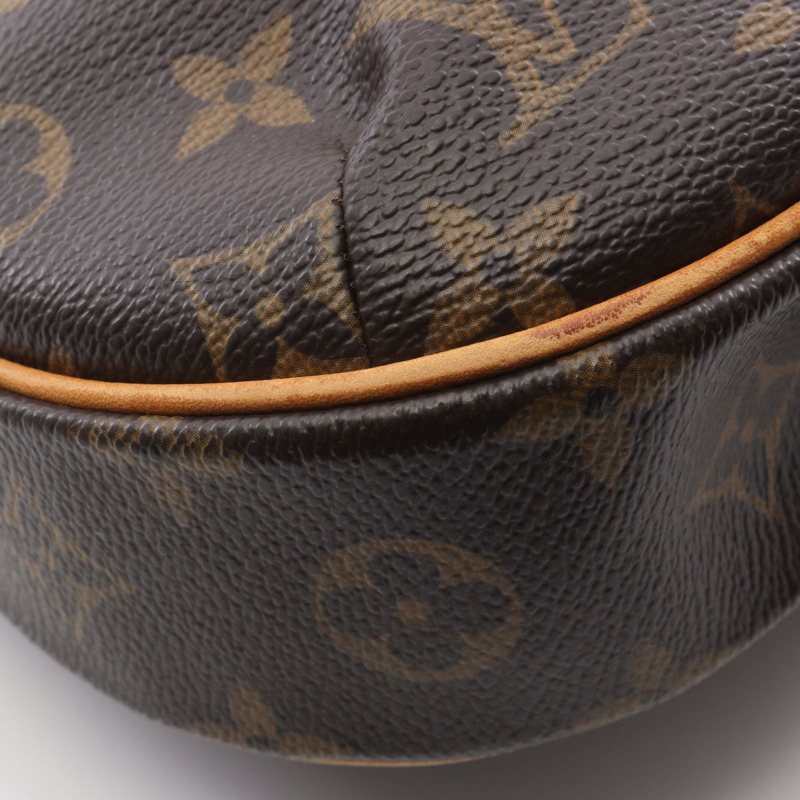 路易威登 Odeon PM 單肩斜背包 M56390 Monogram 皮革 棕色 二手-6