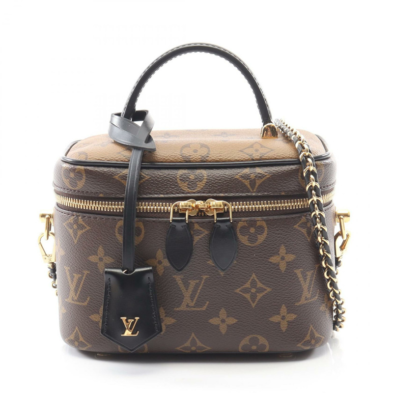 路易威登 Vanity NV PM 鏈條斜背包 M47128 Monogram 反面二手-0