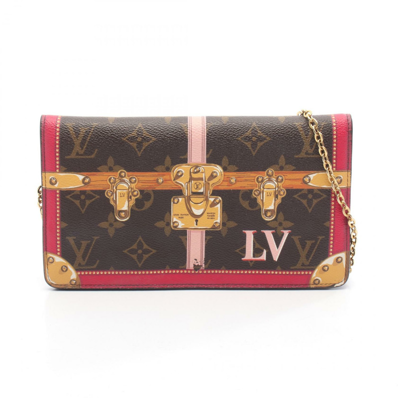 路易威登 Pochette Weekend 鏈條斜背包 M62456 Monogram LV-0