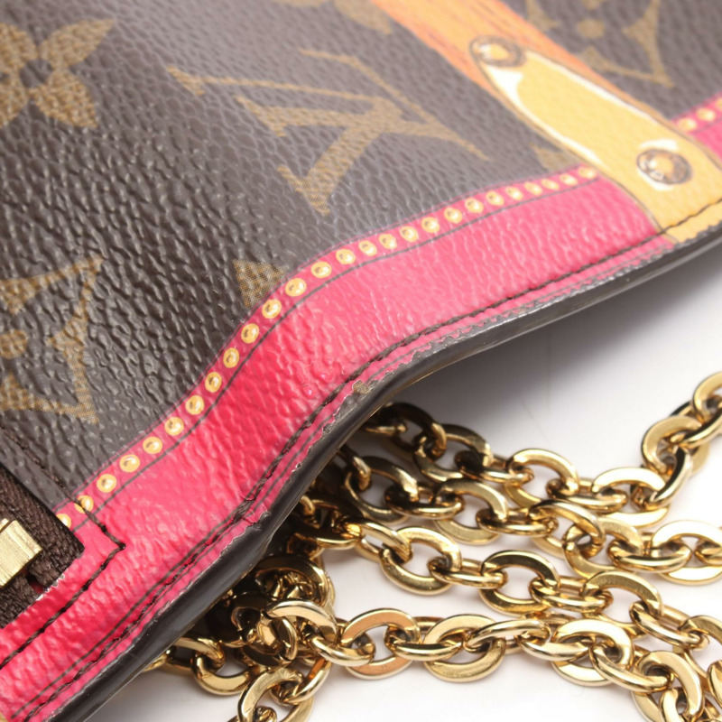 路易威登 Pochette Weekend 鏈條斜背包 M62456 Monogram LV-7