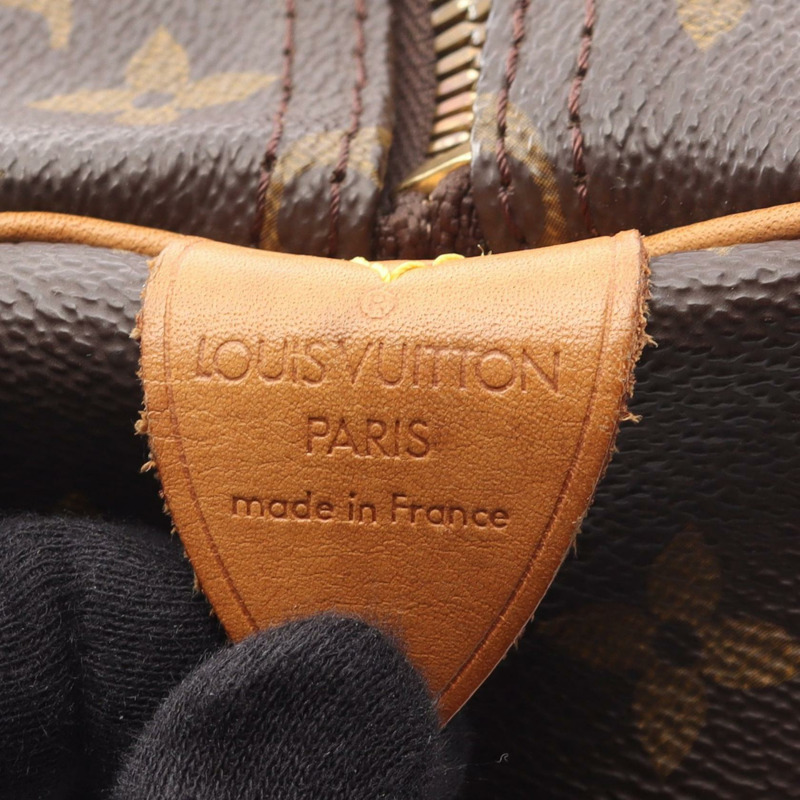 路易威登 Keepall 55 旅行手提包 M41424 Monogram 皮革 棕色 二手-3