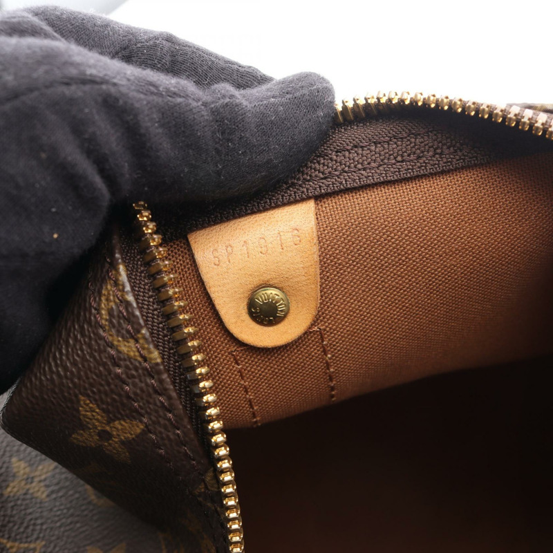 路易威登 Keepall 55 旅行手提包 M41424 Monogram 皮革 棕色 二手-4