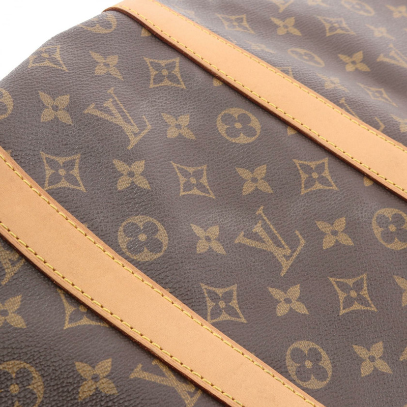 路易威登 Keepall 55 旅行手提包 M41424 Monogram 皮革 棕色 二手-12