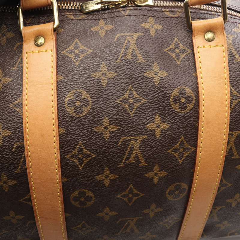 路易威登 Keepall 55 旅行手提包 M41424 Monogram 皮革 棕色 二手-13