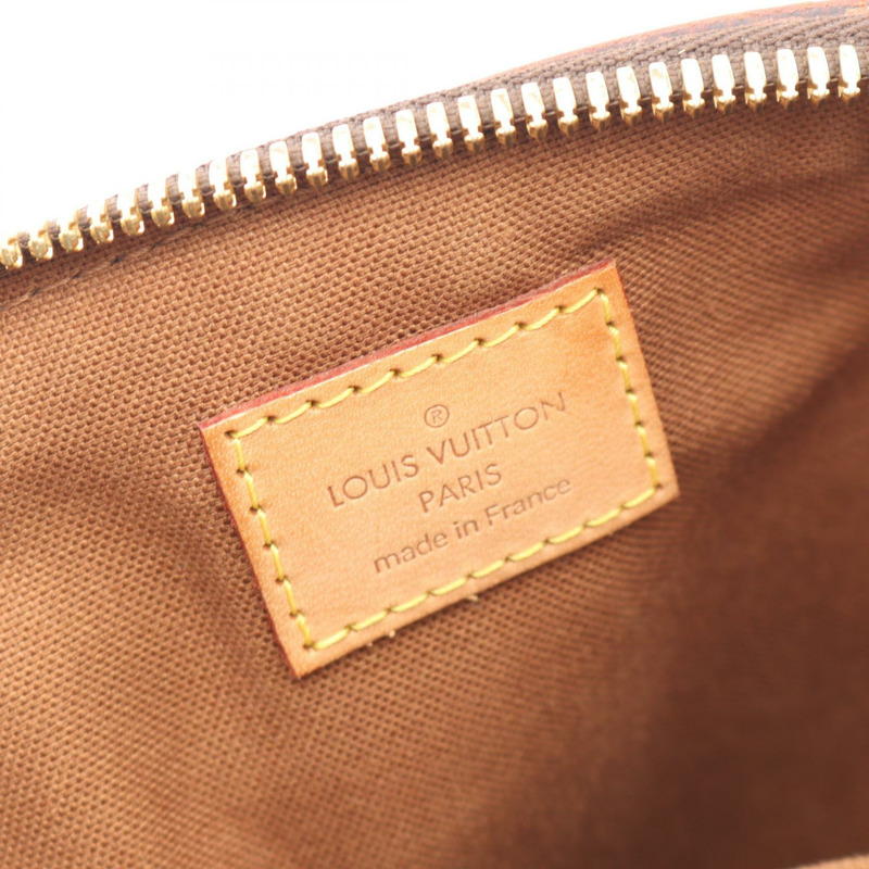 路易威登 Tivoli PM 手提包 M40143 Monogram 帆布皮革棕色二手女士-3