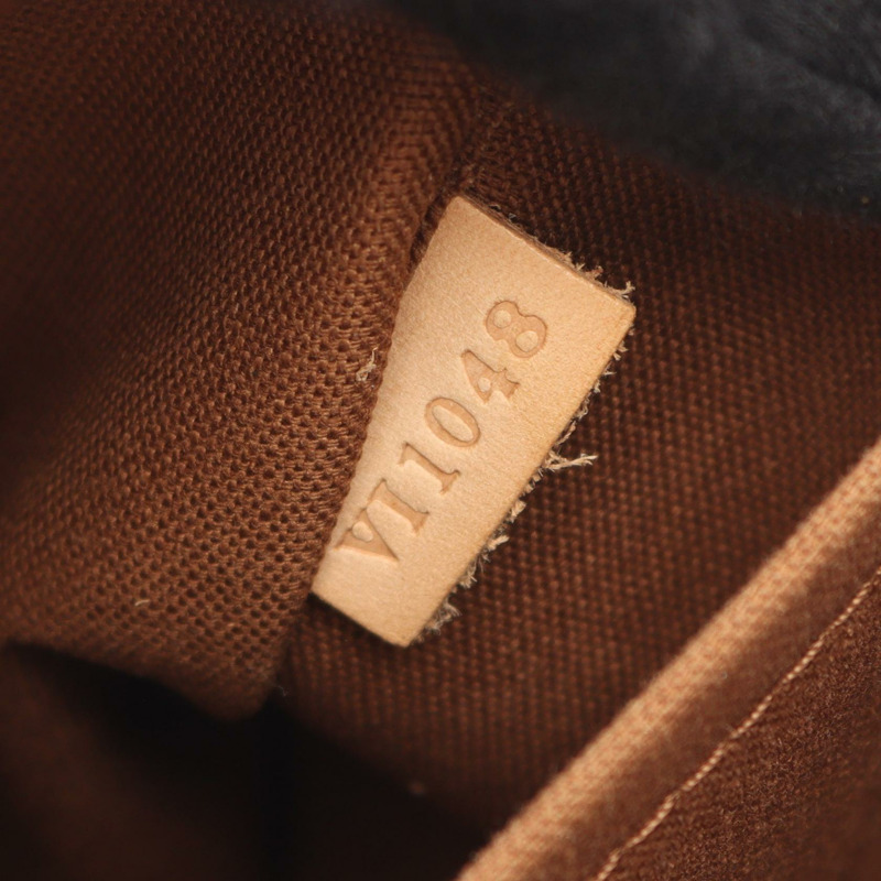 路易威登 Tivoli PM 手提包 M40143 Monogram 帆布皮革棕色二手女士-4